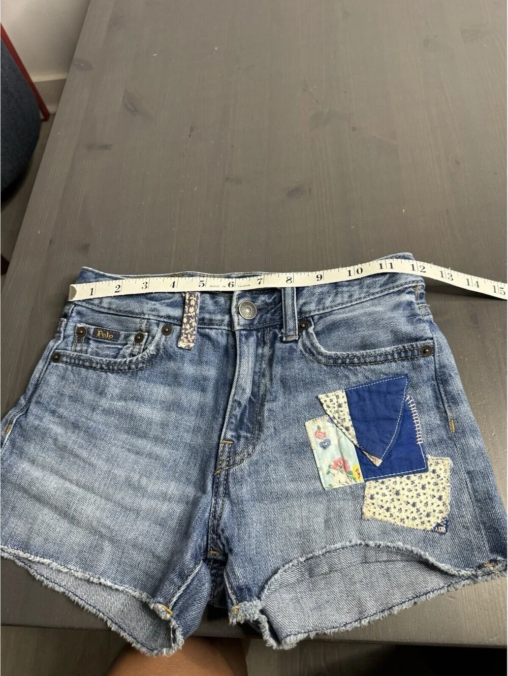 Polo Ralph Lauren Shorts Girl’s Blue Denim Patchwork